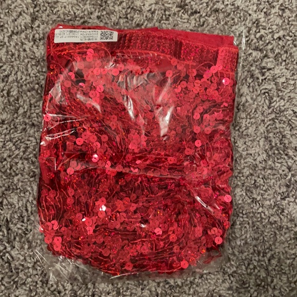 Red Sequin Skirt - Picture 2 of 2